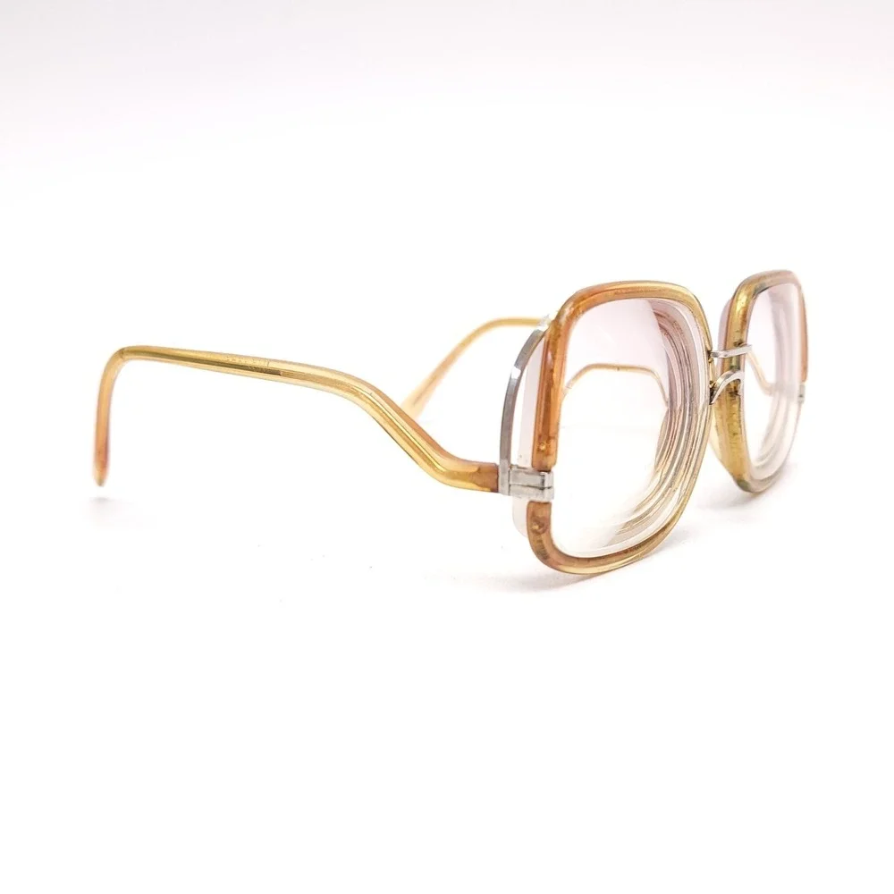 Vintage Drop Frame Glasses Gold Eyeglasses Mod 870 B‎ Frames Only 52-18-140